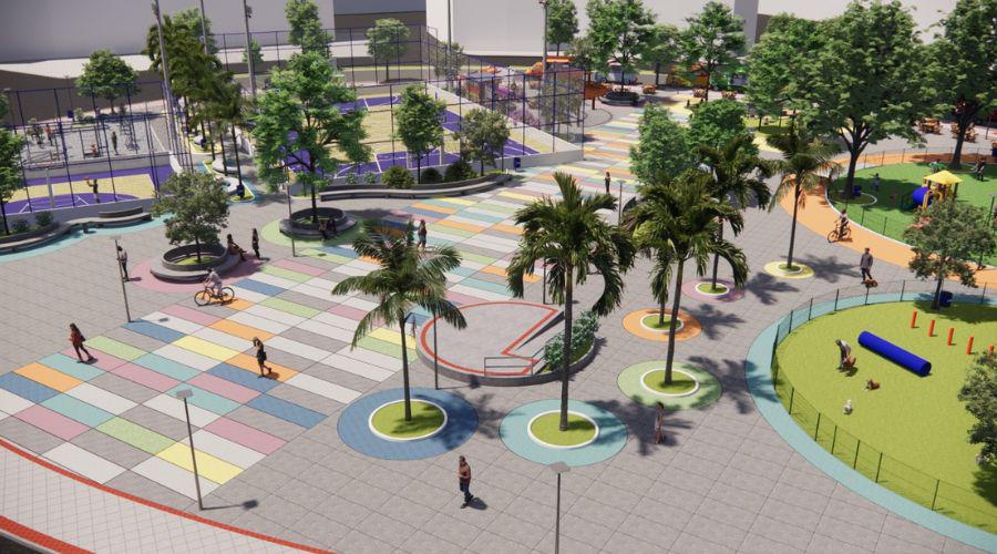 Prefeito assina ordem de serviço para revitalizar praça de Cobilândia